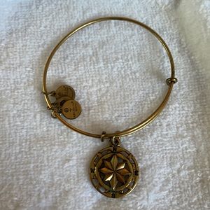 Alex & Ani gold compass bracelet